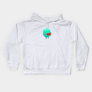 Eating watermelon, Burntboo Kids Hoodie